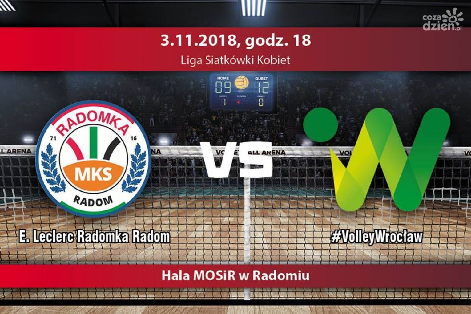 Radomka Radom - Volley Wrocław (relacja LIVE)