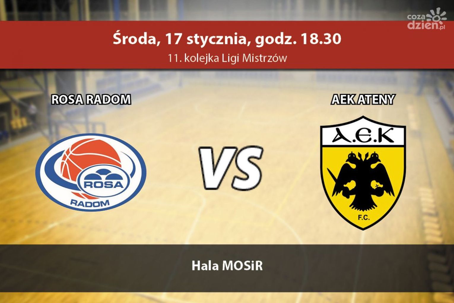 ROSA Radom - AEK Ateny 63:69 (zapis relacji LIVE) ROSA Radom - AEK Ateny 63:69 (zapis relacji LIVE)