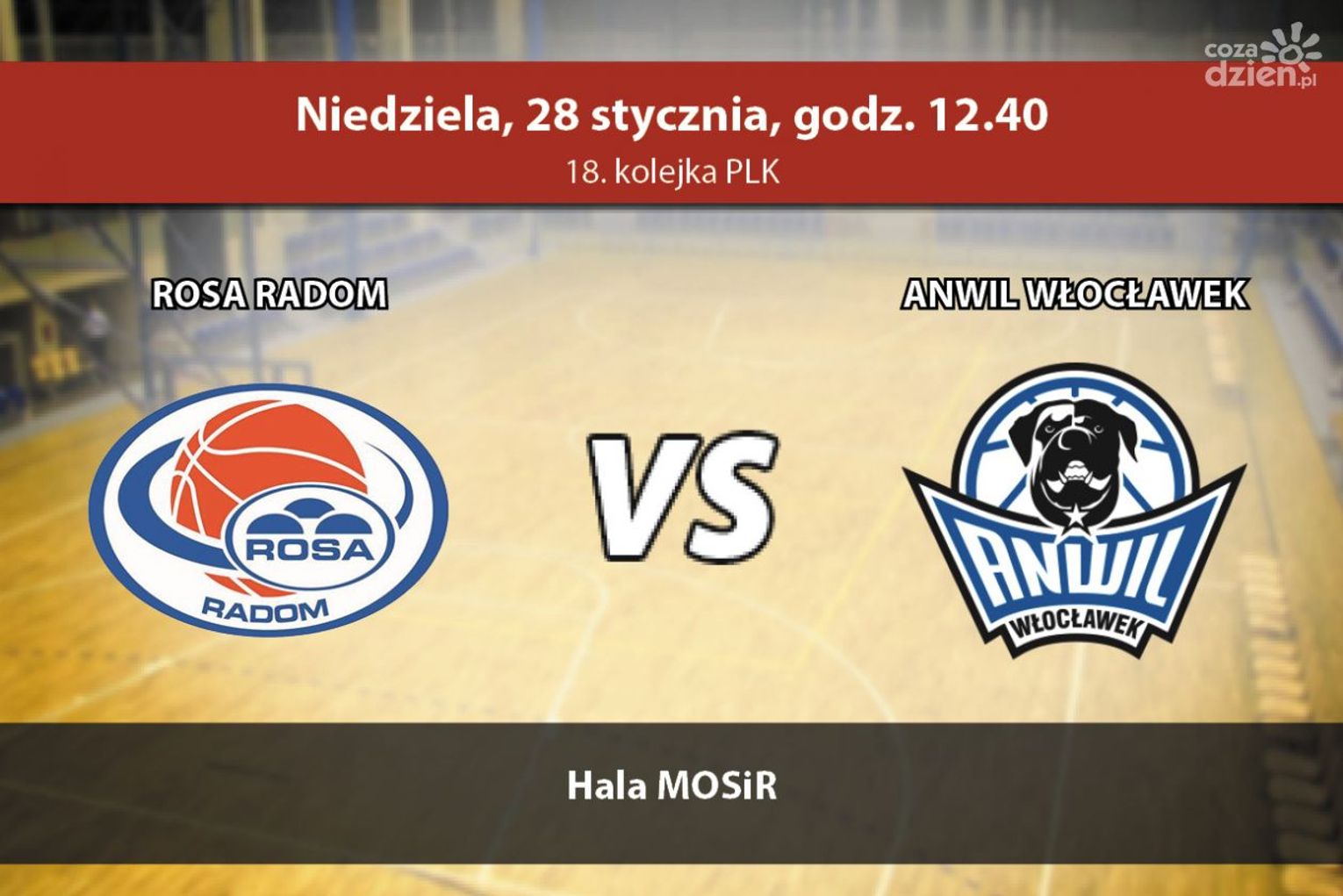 ROSA Radom - Anwil Włocławek 65:79 (zapis relacji LIVE)