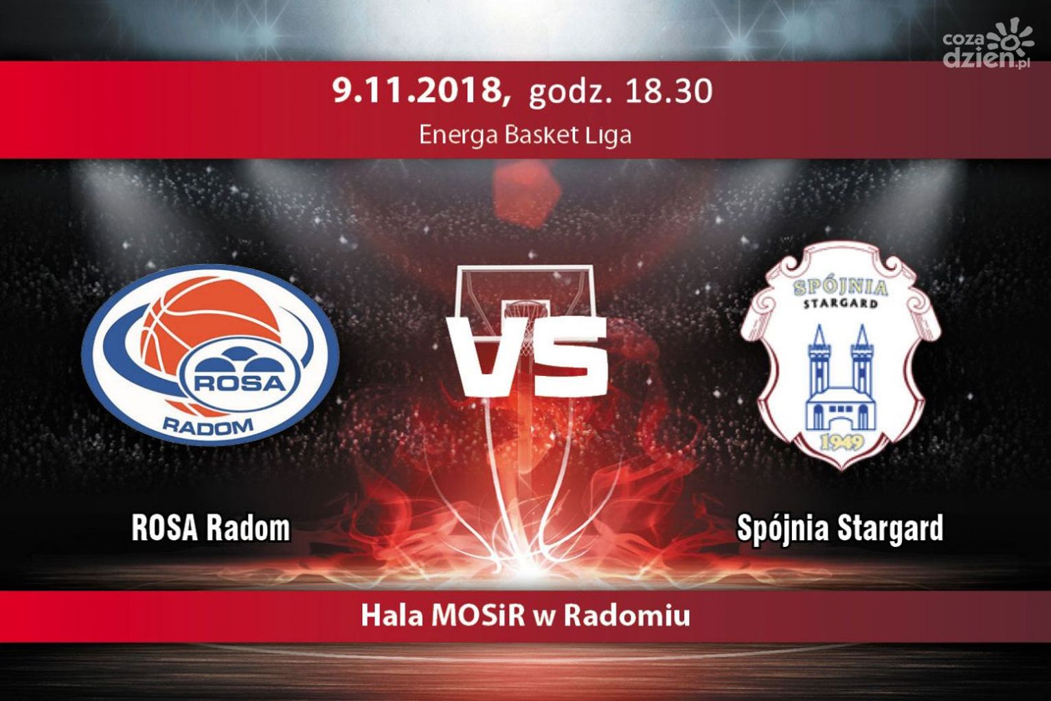 ROSA Radom - Spójnia Stargard 76:72 ROSA Radom - Spójnia Stargard 76:72