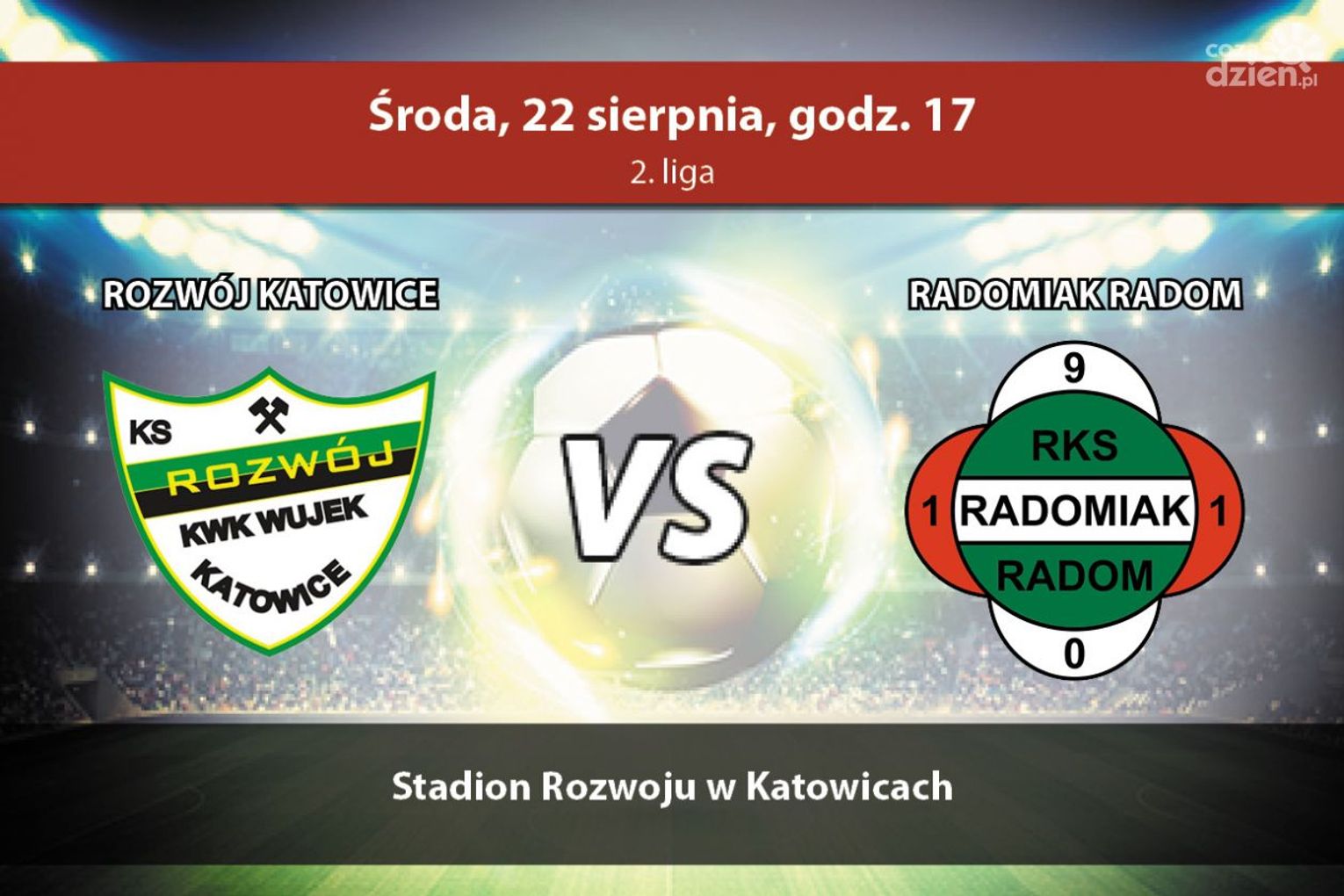 Rozwój Katowice - Radomiak Radom (Relacja LIVE)
