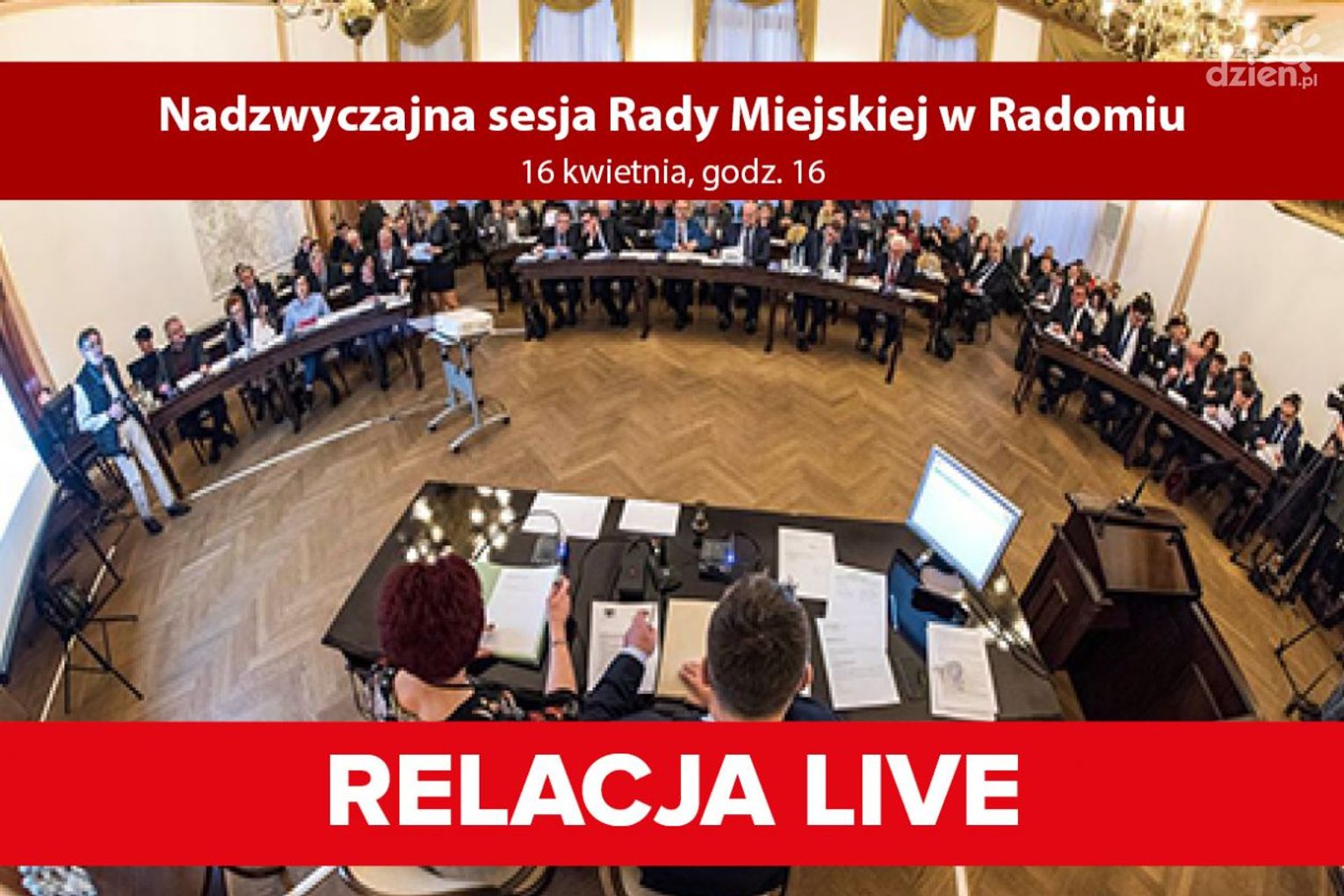 Sesja rady miejskiej na żywo! Sesja rady miejskiej na żywo!
