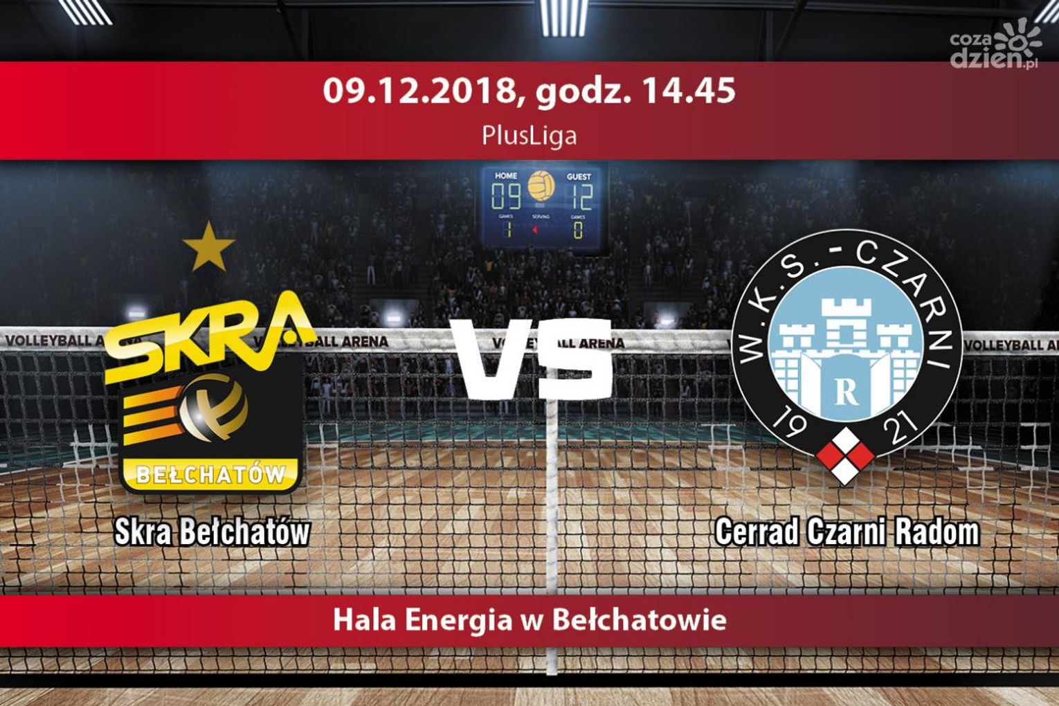 Skra Bełchatów - Cerrad Czarni (relacja LIVE)
