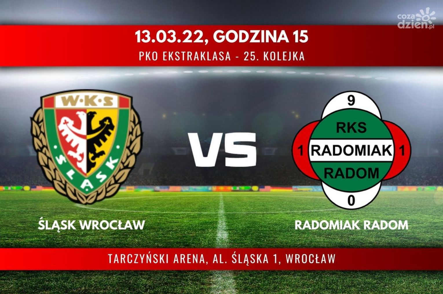 Śląsk Wrocław - Radomiak Radom (relacja LIVE) Śląsk Wrocław - Radomiak Radom (relacja LIVE)