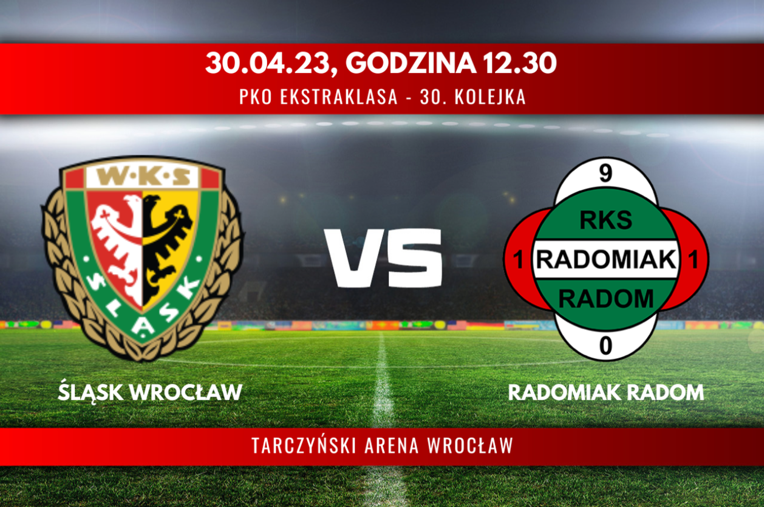 Śląsk Wrocław - Radomiak Radom (relacja LIVE) Śląsk Wrocław - Radomiak Radom (relacja LIVE)