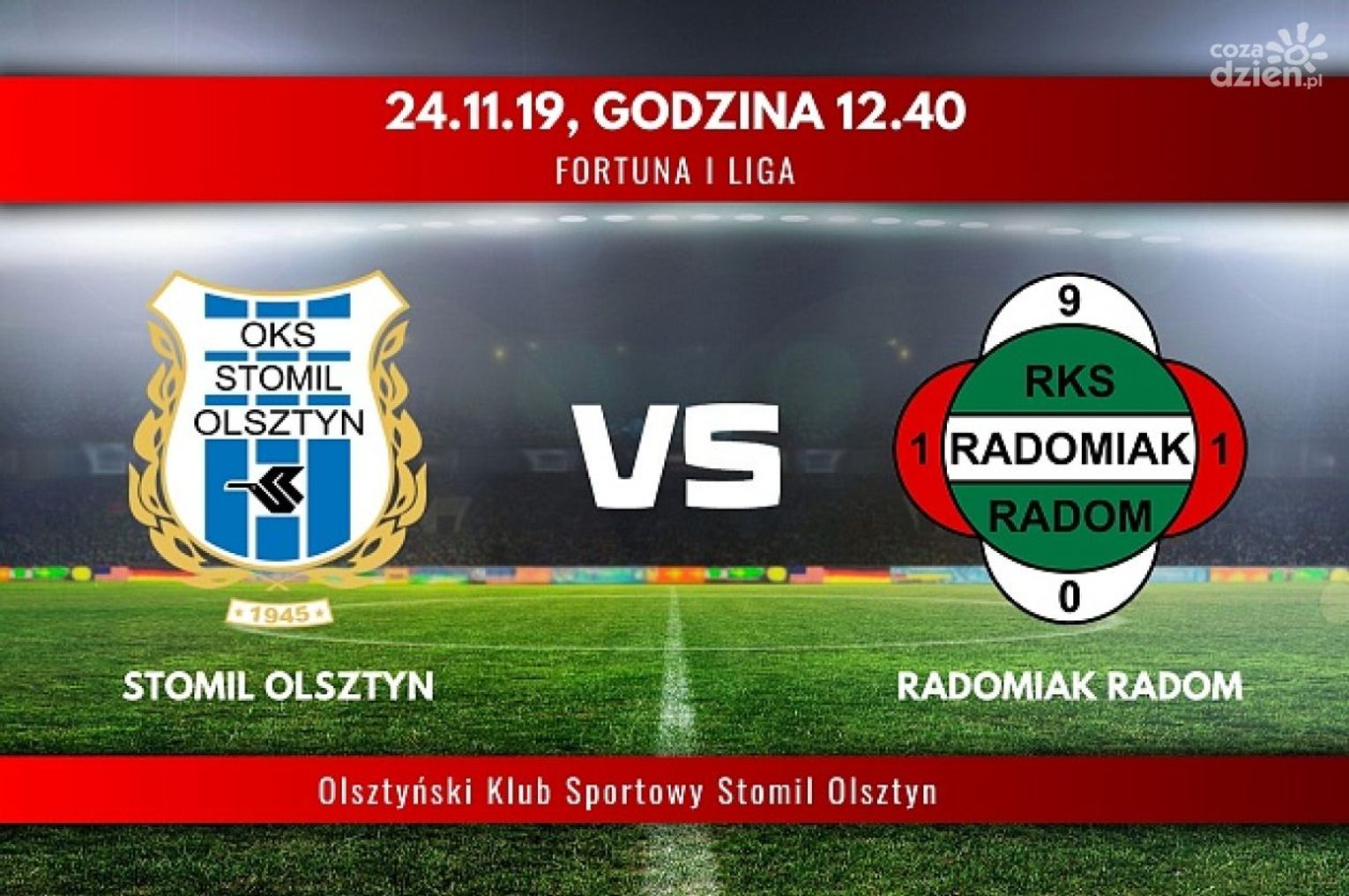 Stomil Olsztyn - Radomiak Radom (relacja LIVE) Stomil Olsztyn - Radomiak Radom (relacja LIVE)