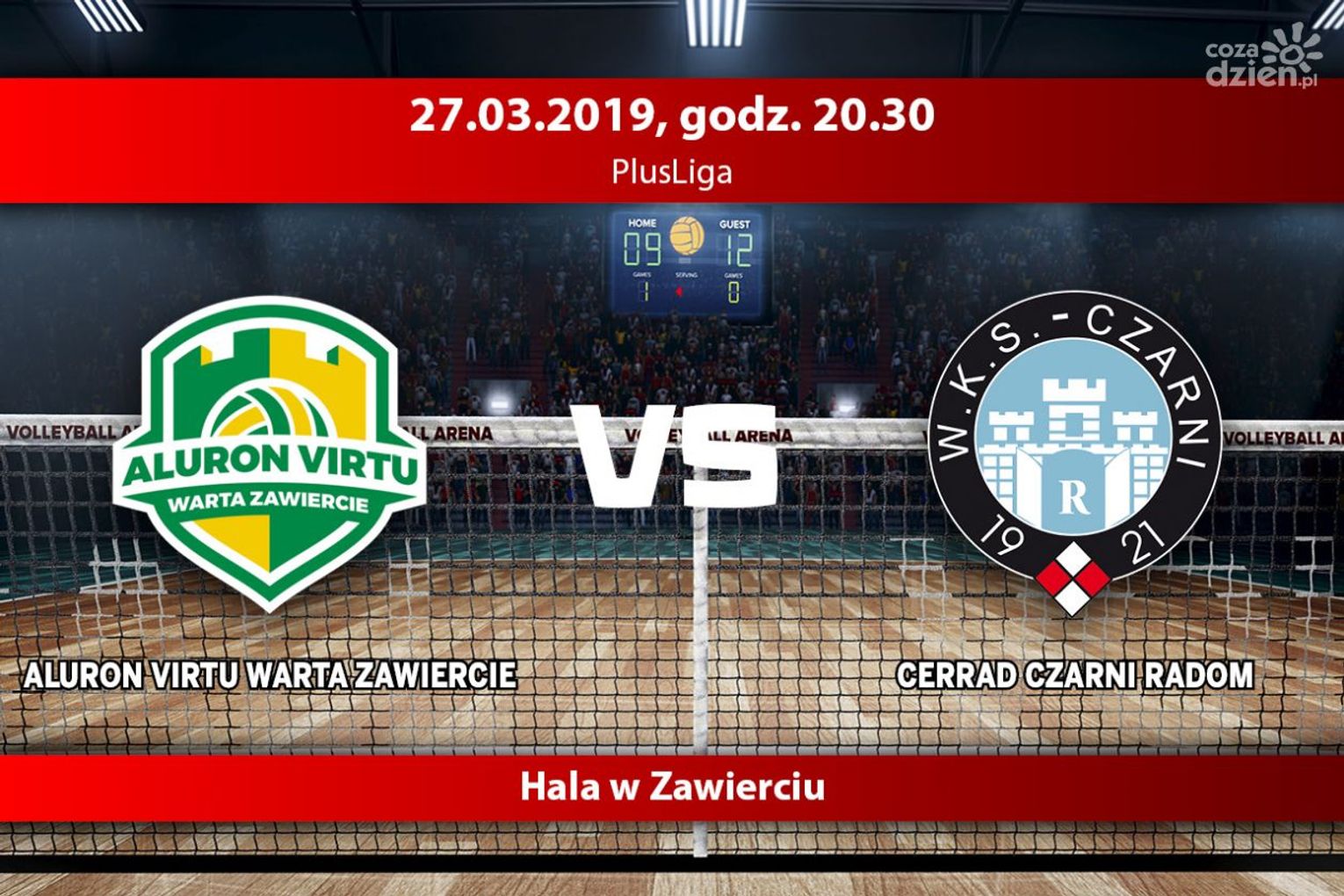 Warta Zawiercie - Cerrad Czarni Radom (relacja LIVE)