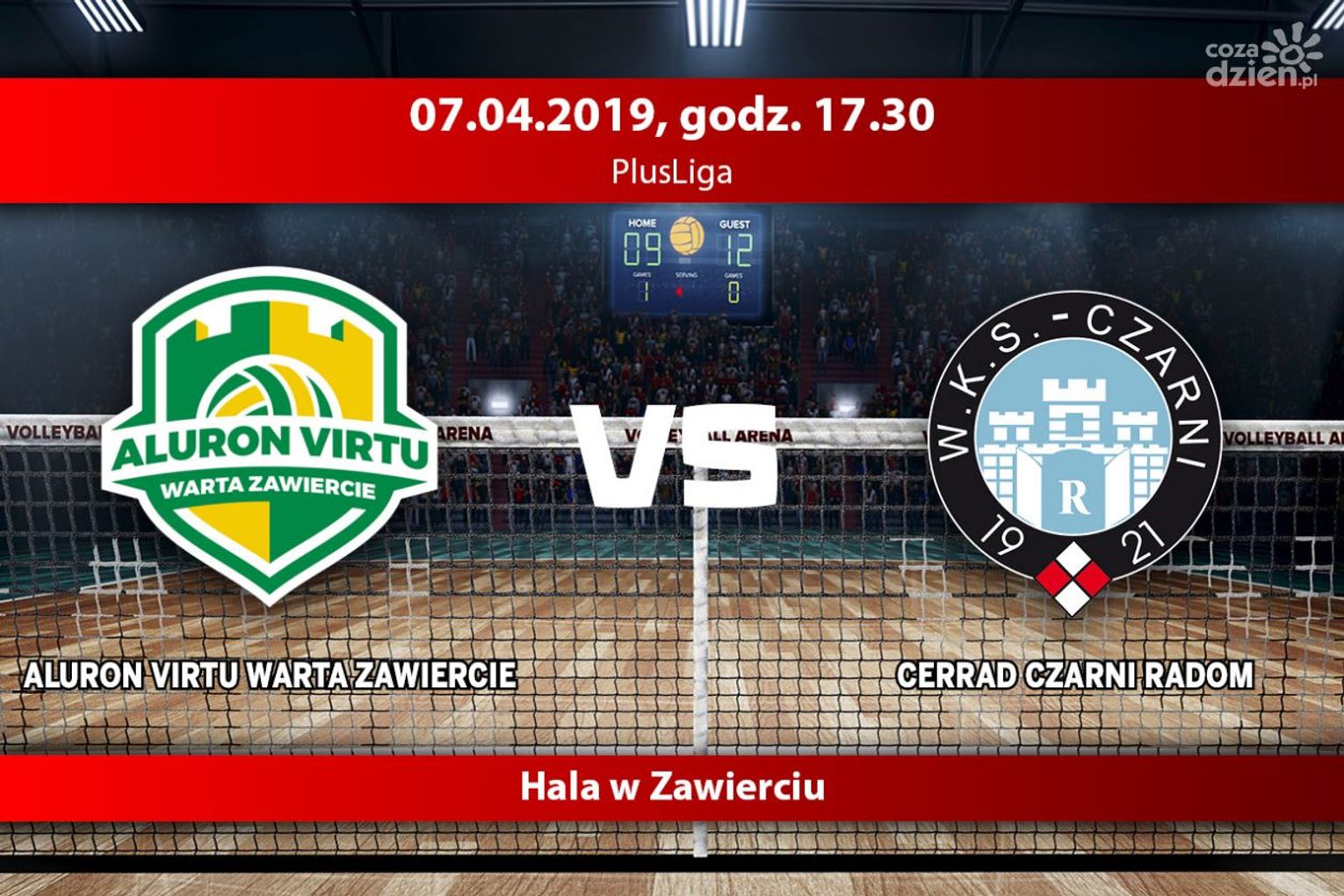 Warta Zawiercie - Cerrad Czarni Radom (relacja LIVE)