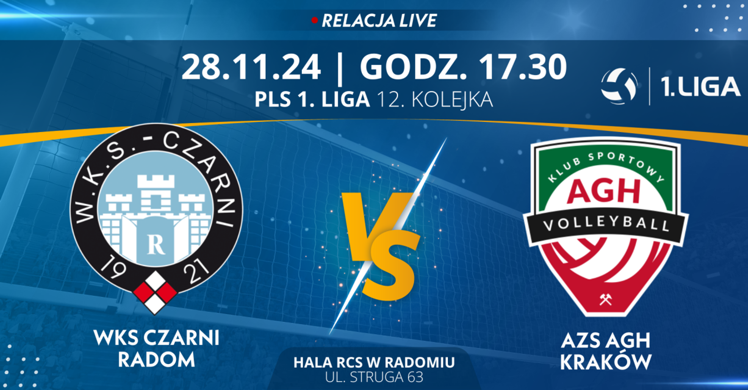 WKS Czarni Radom - AZS AGH Kraków (relacja LIVE)