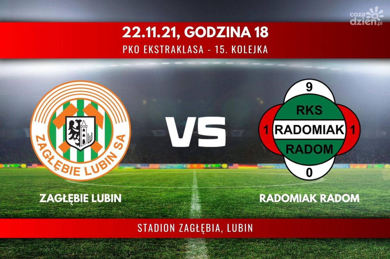 Zagłębie Lubin - Radomiak Radom (relacja LIVE)