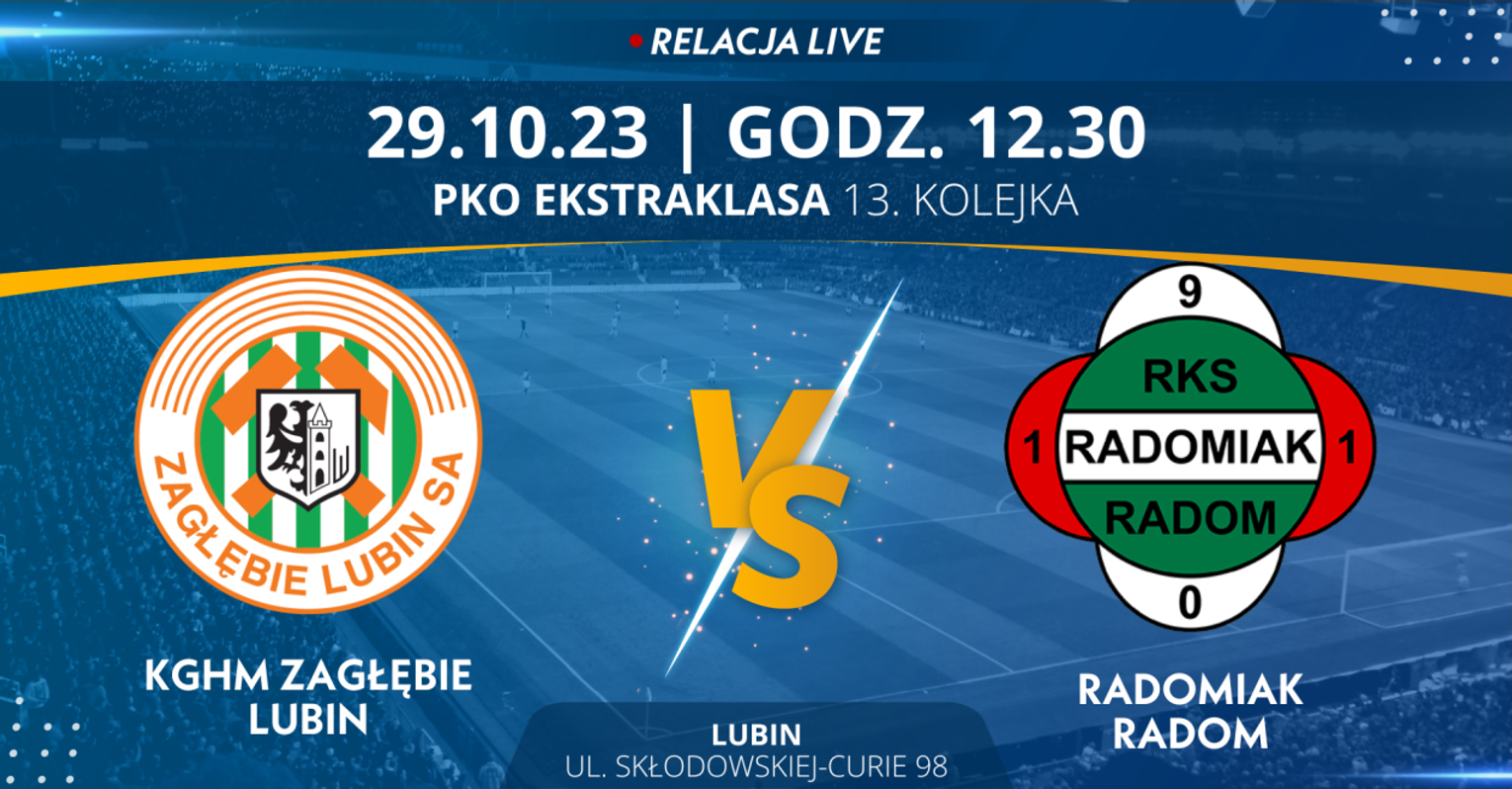 Zagłębie Lubin - Radomiak Radom (relacja LIVE)
