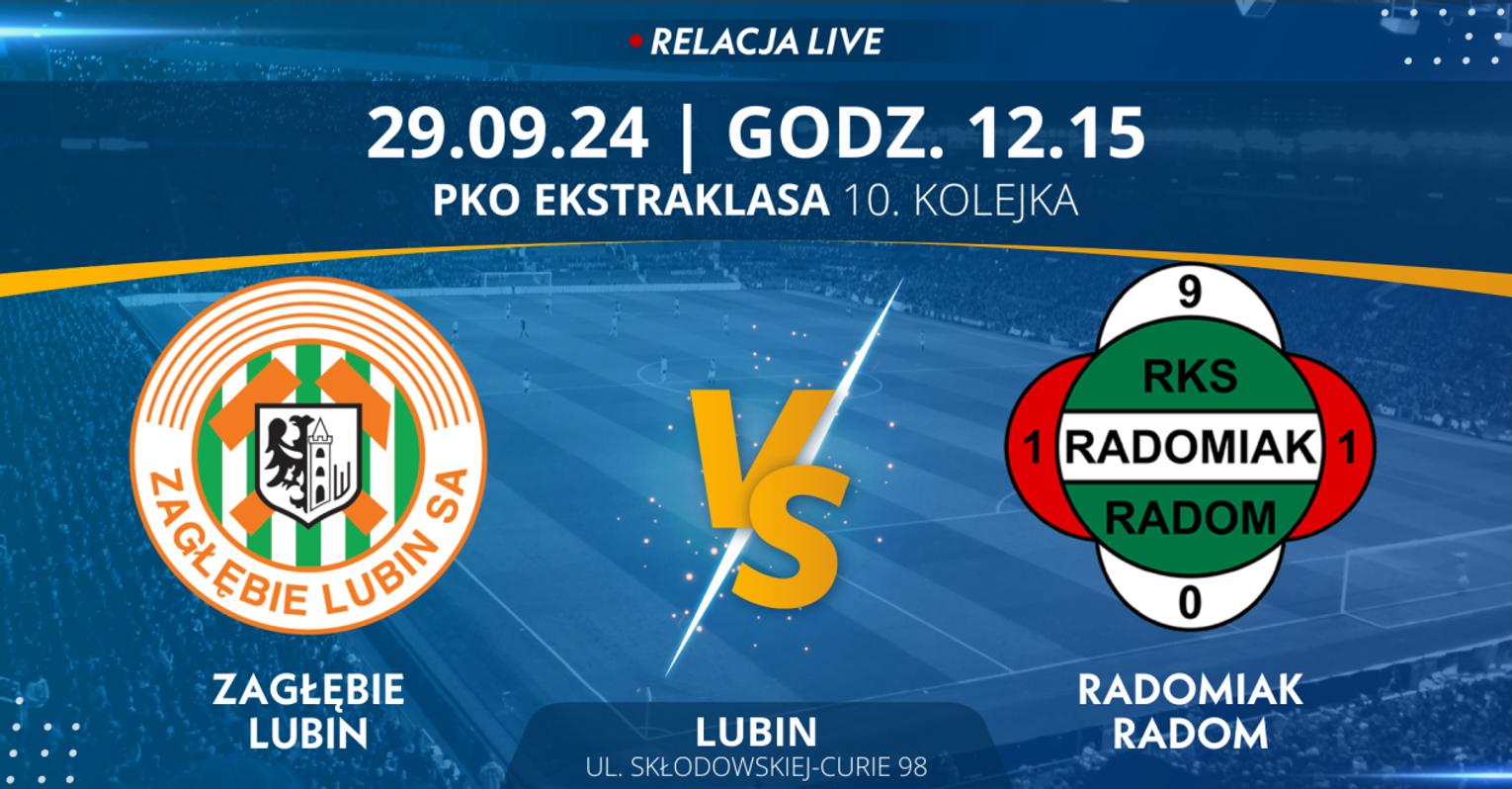 Zagłębie Lubin - Radomiak Radom (relacja LIVE) 