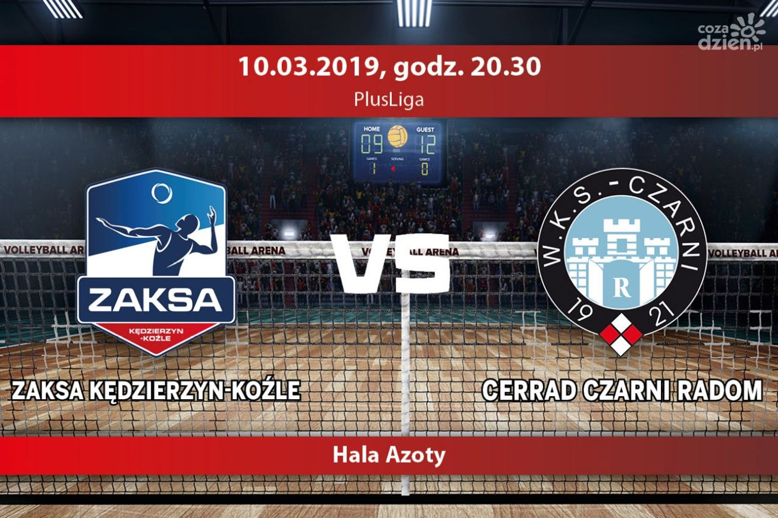 ZAKSA Kędzierzyn-Koźle - Cerrad Czarni Radom (relacja LIVE)