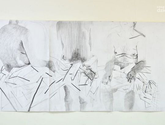 "Mistrz i uczniowie - pracownia rysunku ASP Kraków" - Galeria Pentagon (fot. M.S.)