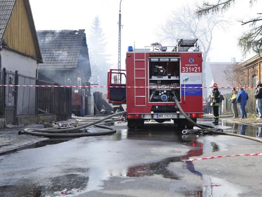 Pożar przy ul. Białej