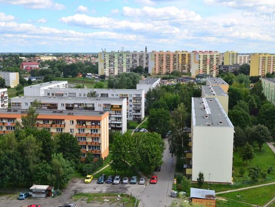Panorama Radomia z dachów bloków na Ustroniu