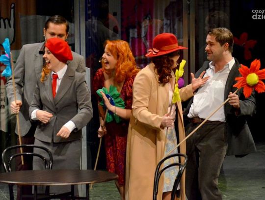 "Cafe Sax" - próba do spektaklu w Teatrze Powszechnym "Cafe Sax" - próba do spektaklu w Teatrze Powszechnym