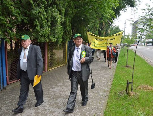 Protest działkowców