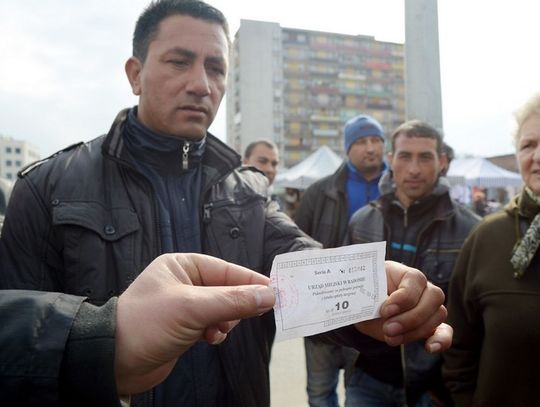 Protest na targowisku przy ul.Nowogrodzkiej
