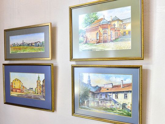 Wystawa Zbigniewa Jana Rutkowskiego "Radom w akwareli" w bibliotece