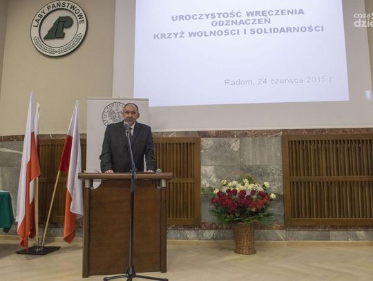 Wręczenie odznaczeń Krzyż Wolności i Solidarności