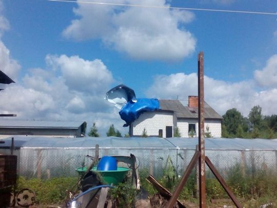 Skutki burzy w Zakrzewie i Jedlińsku