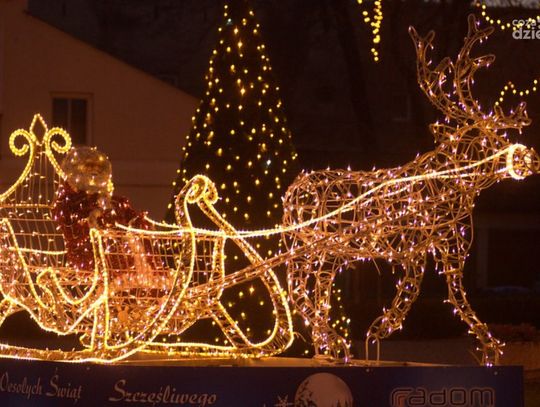 Świąteczne iluminacje na Żeromskiego
