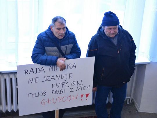 Protest podczas sesji Rady Miejskiej Protest podczas sesji Rady Miejskiej