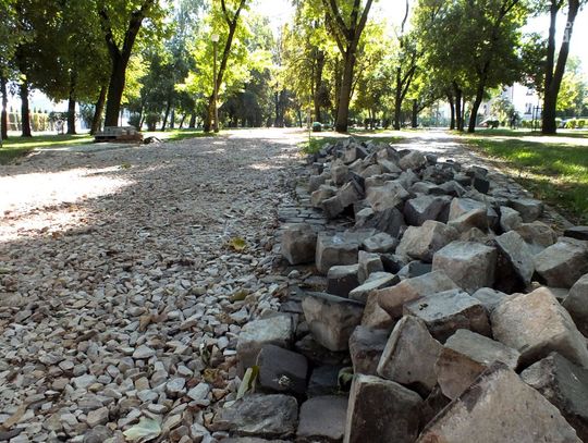 Park Planty. Postęp prac