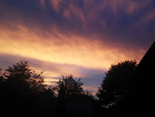 Piękny zachód słońca nad Radomiem