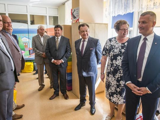 Otwarcie kącika dla dzieci w ramach akcji "Jesteś Widoczny, Jesteś Bezpieczny"