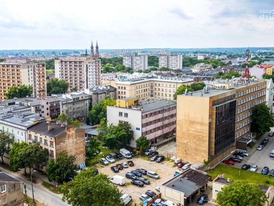 Co Za Widok: Dźwig budowlany przy ul. Młynarskiej