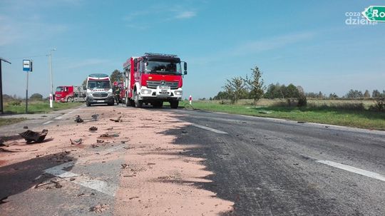 Wypadek w miejscowości Maliszów Wypadek w miejscowości Maliszów