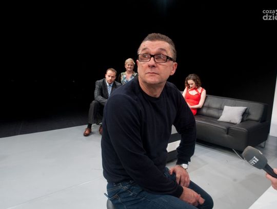 Próba spektaklu "Z drugiej strony"  w Teatrze Powszechnym im.Jana Kochanowskiego