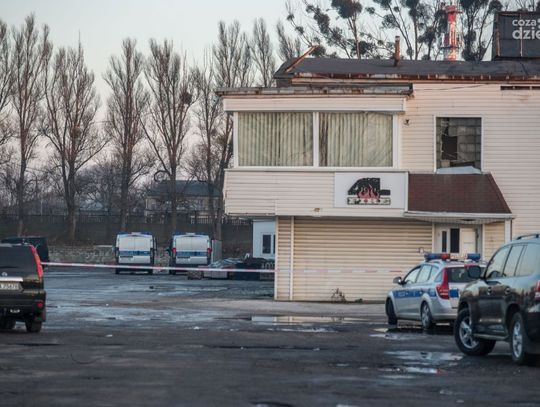 Pogorzelisko po pożarze przy ul. Wrocławskiej