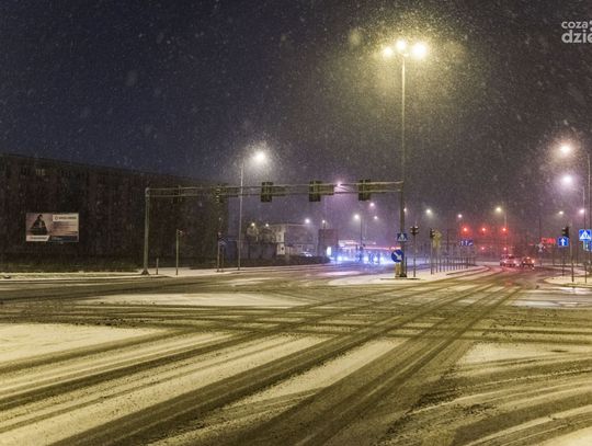 Nocne opady śniegu