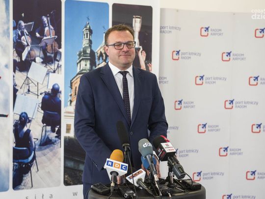 Konferencja o przejęciu Portu Lotniczego Radom przez PPL