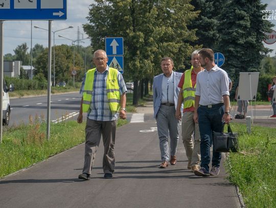Odebrano kolejny odcinek ciągu pieszo-rowerowerowego przy ul. Maratońskiej