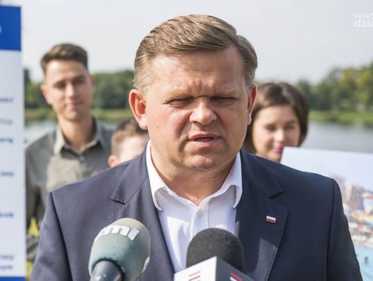 Konferencja Wojciecha Skurkiewicza przy zalewie na Borkach (zdjęcia)