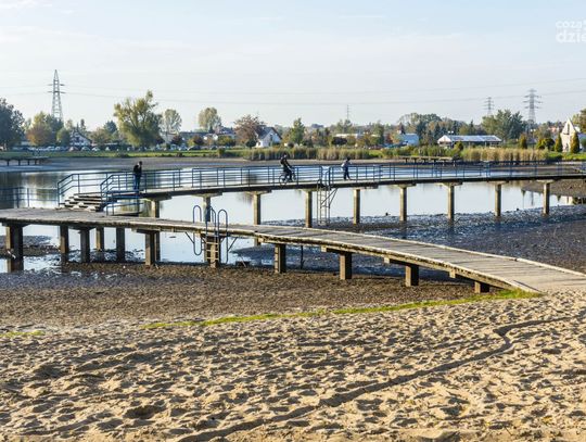Ubywa wody w zalewie na Borkach (zdjęcia)