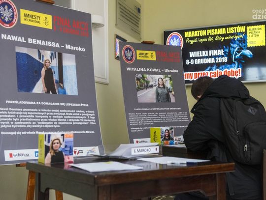 Maraton Pisania Listów Amnesty International na WSH (zdjęcia)
