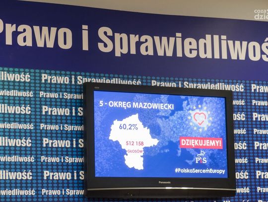 Konferencja PiS podsumowująca wybory do europarlamentu (zdjęcia)