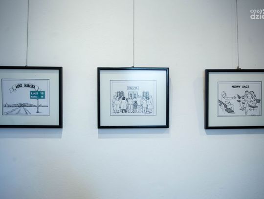 Wystawa rysunku satyrycznego Leszka Janiszewskiego w Łaźni (zdjęcia)