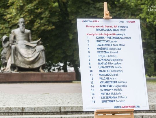 Koalicja Obywatelska przedstawiła listę kandydatów do Sejmu i Senatu (zdjęcia)