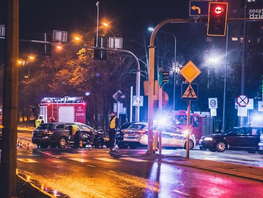 Wypadek na skrzyżowaniu ulic 11 Listopada i Chrobrego