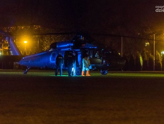 Black Hawk wylądował na stadionie przy ul. Narutowicza (zdjęcia)