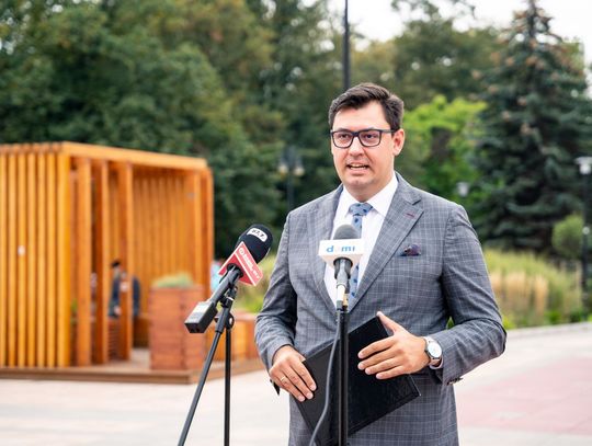 Konferencja prasowa Konrada Frysztaka na temat budowy drogi S12 (zdjęcia)