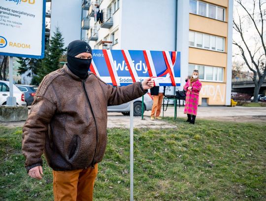 Obywatelskie nadanie trasie N-S imienia Andrzeja Wajdy (zdjęcia)