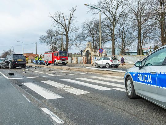 Wypadek na ul. Kieleckiej (zdjęcia)