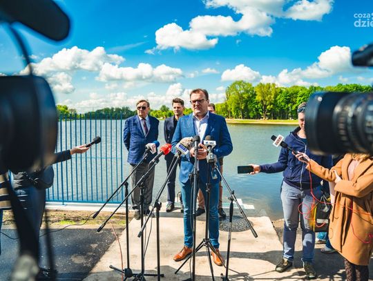 Briefing poświęcony postępom prac przy modernizacji zalewu na Borkach (zdjęcia)